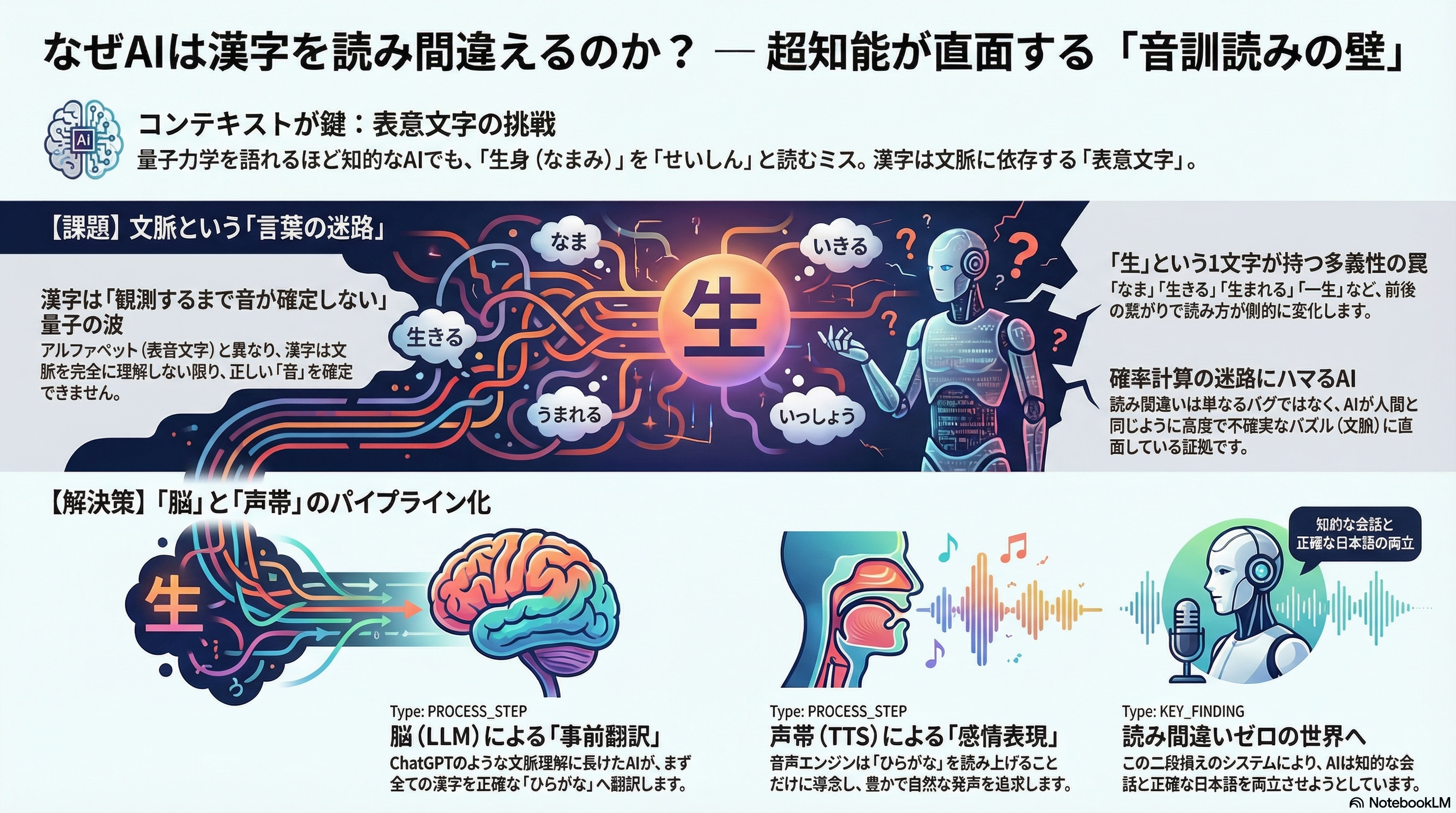 インフォグラフィック：なぜAIは漢字を読み間違えるのか？