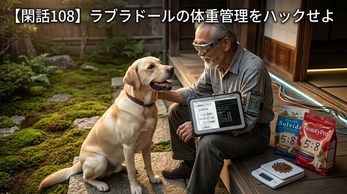 【閑話108】ラブラドールの体重管理をハックせよ：愛犬のためのPython給餌計算機
