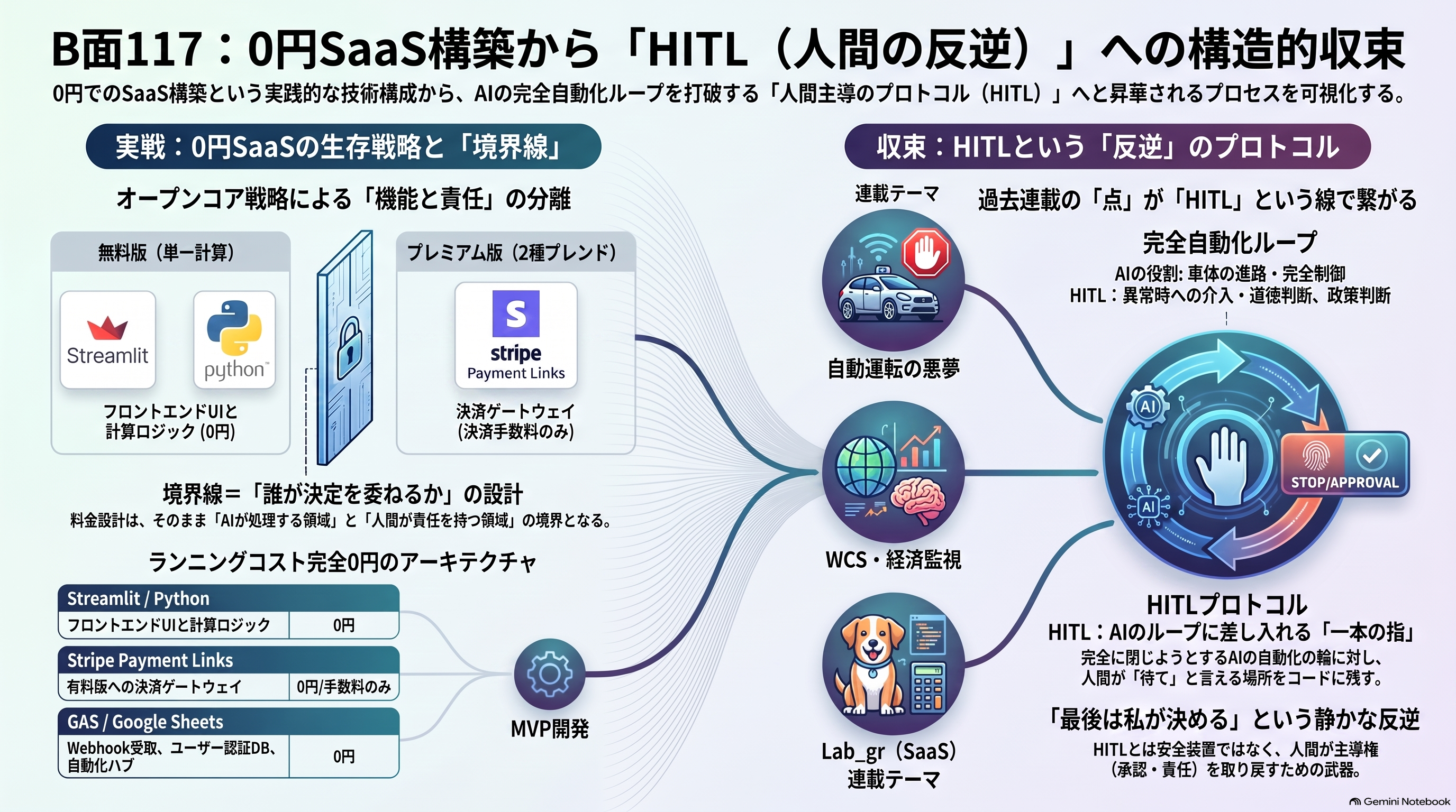 B面117：0円SaaS構築から「HITL」への構造的収束