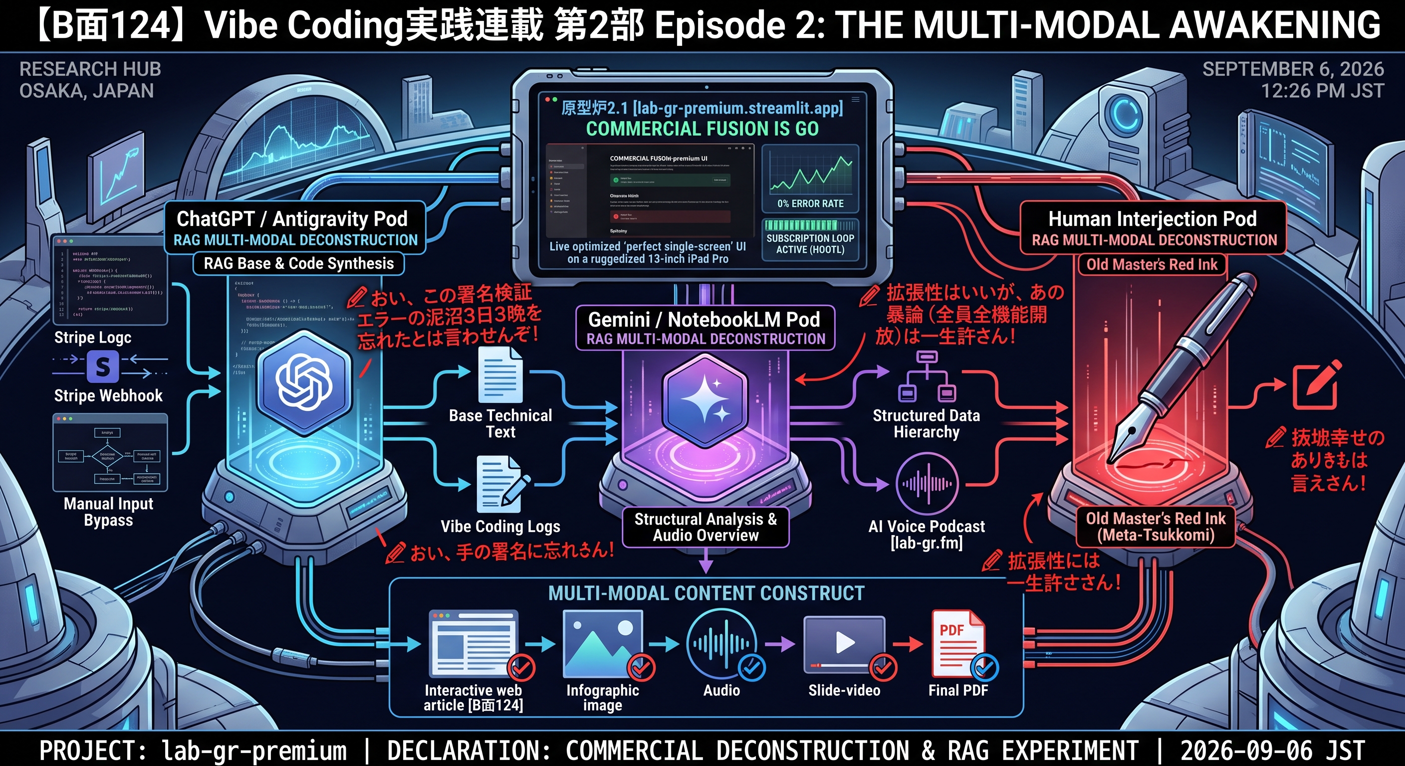 【B面124】【Vibe Coding・第2部第2回】 商業炉の解体とRAG検証——AI共創の新たな解体新書