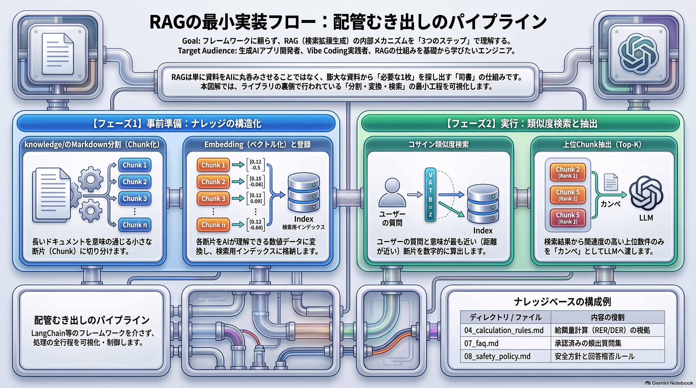 RAGの最小実装フロー